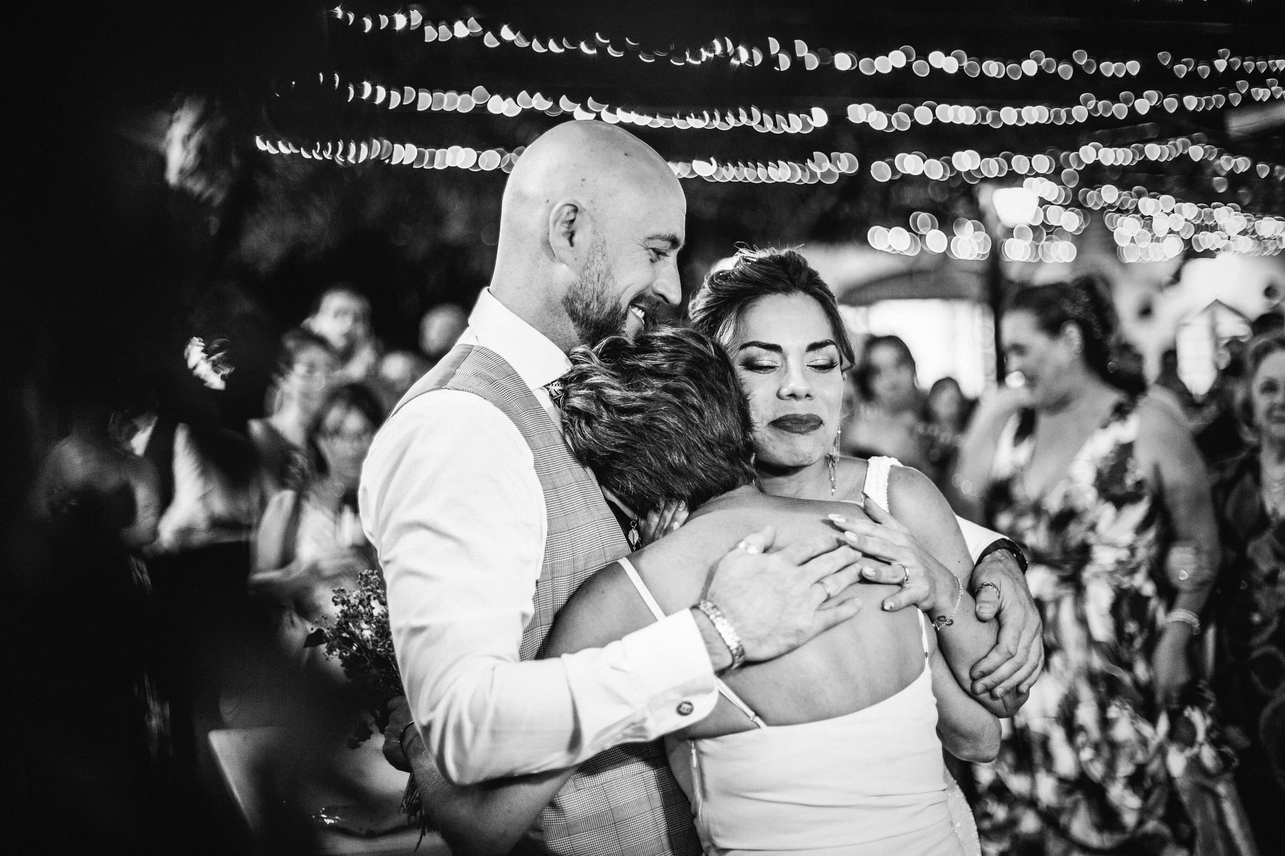 Primer baile, en blanco y negro